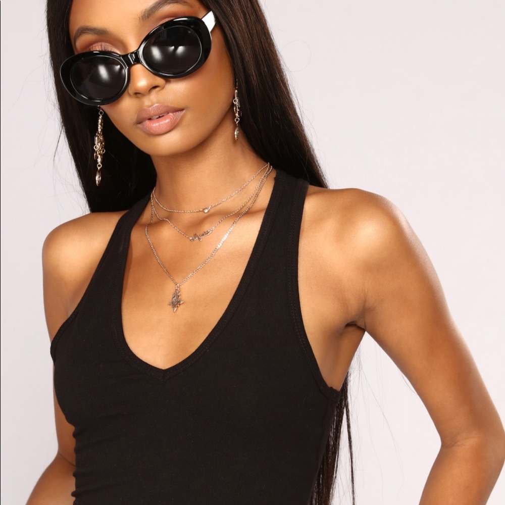 Black and white Fashion nova bodysuit (set of 2)